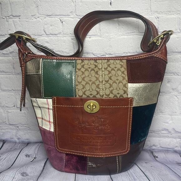 Coach Handbags - Retired Vintage COACH Patchwork Leather Tote Purse
